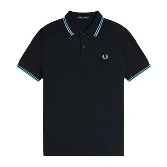 Fred Perry Heren, Tops, Blauw, Maat: XL Katoen