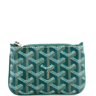 Goyard Senat Zip Key Pouch Coated Canvas Nano