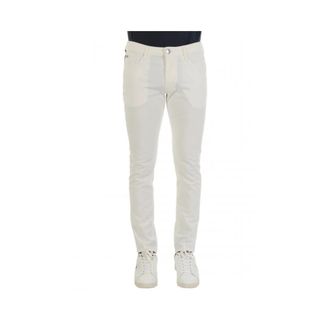 Emporio Armani Heren, Broeken, Wit, Maat: W34 Gabardine