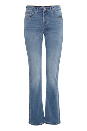 b.young BYLOLA BYLUNI Flare BYLUNI Flare Womens Jeans Denim Trousers with Belt Loops Slim Fit, Ligth Blue Denim (200460), 32W x 32L