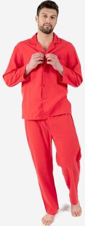 Leveret Mens 2-pc. Cotton Flannel Plaid & Solid Holiday Pajama Set in Red at Nordstrom, Size Xxx-Large