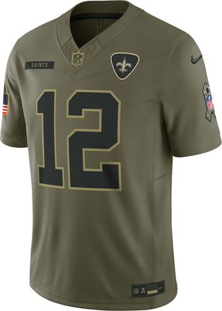 Nike Chris Olave New Orleans Saints Salute to Service Nike Mens Dri-FIT NFL Limited Jersey in Brown | SSLM2DHF3M-8T2
