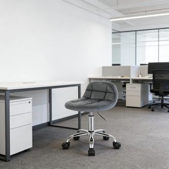 STILVORA Silla Moderna De Sal&oacute;n, Silla De Oficina, Taburete De Oficina Con Ruedas, Silla Giratoria De Maquillaje Para Computadora (solo Sillas)