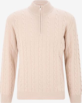 Aur&eacute;lien Hochwertiger Strickpullover mit Reissverschlusskragen