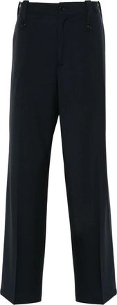 Paura Kyros Classic Pant - Heren - Straight fit broeken - Blauw - L - Wol - Broeken