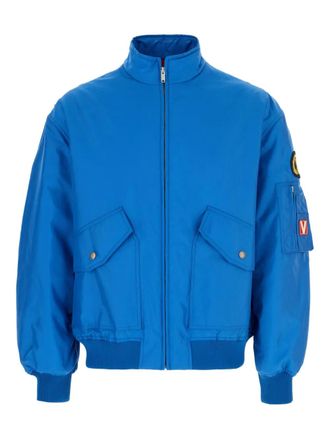 Valentino Garavani patch-pocket bomber jacket - men - Cotton - 48 - Blue