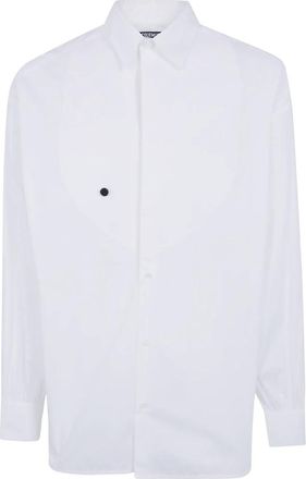 Jacquemus La Chemise Poisson Shirt - Heren - Zakelijke Overhemden - Wit - S - Katoen - Overhemden