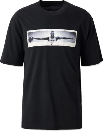 Nike Jordan photo-print T-shirt - men - Cotton - L - Black