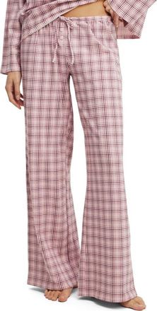 Cotton On Womens Dreamy Soft Wide Leg Pant in Isla Micro Check Pink Kiss at Nordstrom, Size Xx-Small
