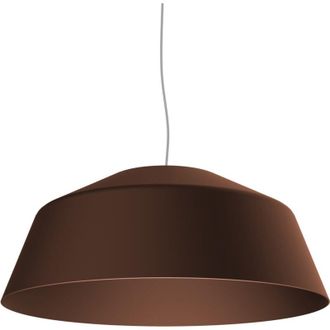 Lumicom Tokyo Sospensione, 1xE27, max 42W, metallo, marrone corten, D.35cm - Lumicom