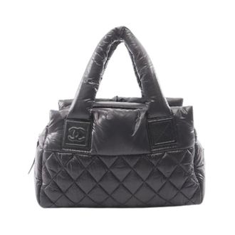 Chanel Pre-owned Coco Cocoon Nylon Leather Handbag - Dames - Pre-owned - Zwart - Maat: ONE Size Nylon