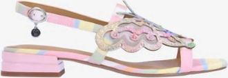 J. Rene&eacute; Womens Leona Sling Back Sandals In Pastel Multi Fabric
