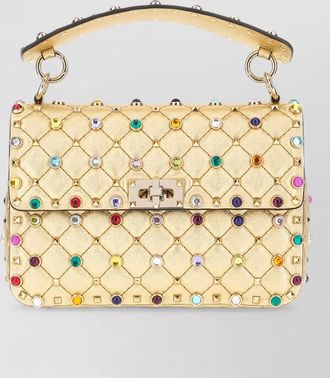 Valentino Garavani nappa leather rockstud spike shoulder bag