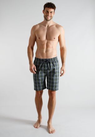 Tom Tailor Bermudas TOM TAILOR, Herren, Gr. 48, N-Gr, gr&uuml;n, dunkel, karo, Popeline, Obermaterial: 100% Baumwolle, Hosen Bermudas