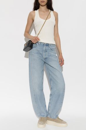 A Gold E Luna Pieced Jeans, Womens, Blue