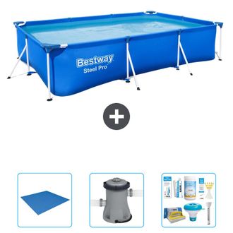 Bestway Piscina Bestway Steel Pro Rectangular - 300x201x66 Cm - 6-piezas S22299