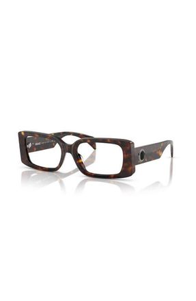 Versace 51mm Rectangle optical glasses in Tortoise at Nordstrom