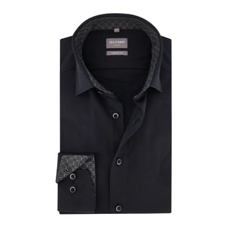 Olymp Olymp, Overhemden, Heren, Blauw, L, Katoen, Luxor Comfort Fit Shirt