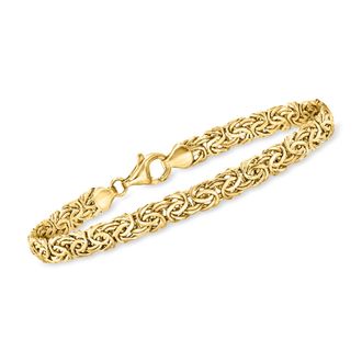 Ross-Simons 18kt Yellow Gold Byzantine Bracelet