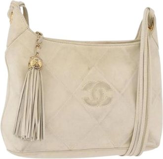 Chanel Pre-owned Vintage Flap Shoulder Bag - Dames - Vintage Schoudertas - Wit - ONE Size - Leer - Vintage