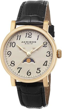 Akribos XXIV Akribos Xxiv Mens Leather Watch