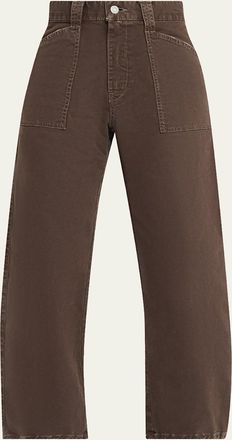 Moussy Vintage Gusset Cargo Ankle Jeans