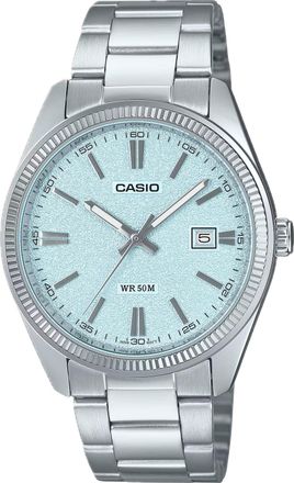 Casio Mens Blue Dial Stainless Steel Bracelet Watch - MTP-1302DA-2A2VDF