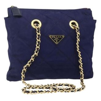 Prada Pre-owned Nylon Shoulder Bag - Dames - Pre-owned - Paars - Maat: ONE Size Nylon