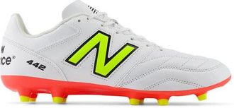 New Balance Hombre 442 Team FG V2 en Blanco/Rojo/Amarillo, Talla 44.5