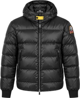 Parajumpers Pharrell Hooded Down Jacket - Heren - Gewatteerde jassen - Zwart - XL - Polyester - Jassen