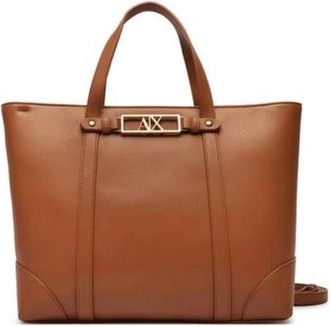 A|X Armani Exchange Shopping Bag - Dames - Shoppers - Bruin - ONE Size - Leer - Tassen