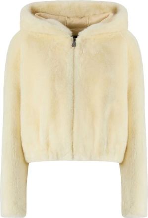 Pinko Pinko, Jassen, Dames, Beige, S, Nylon, Pinko Jassen