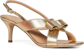 Ferragamo Womens Sandals Rima Vara Gold Rubber