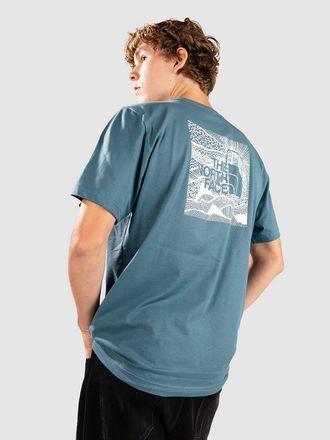 The North Face Redbox Celebration T-Shirt blauw