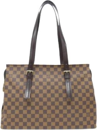 Louis Vuitton Pre-owned Chelsea Damier Schoudertas - Dames - Vintage Shopper - Bruin - ONE Size - Vintage