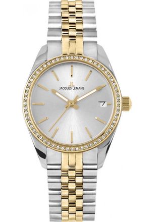 Jacques Lemans Womens 1-2085-1K Ladies Derby Watch - Silver - One Size
