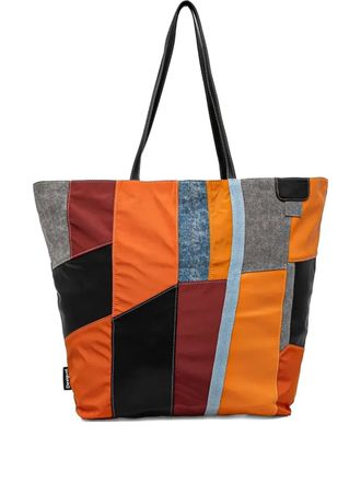Desigual Shopper met patchwork - Oranje