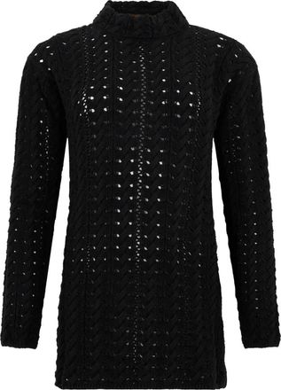 Moorer Lidia Sweater - Dames - Kleedjes - Zwart - XS - Katoen - Kleedjes