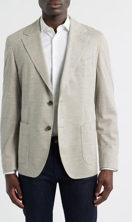 BOSS Jeff Regular Fit Beige Wool M&eacute;lange Sport Coat in Beige/Khaki at Nordstrom Rack, Size 38 Regular
