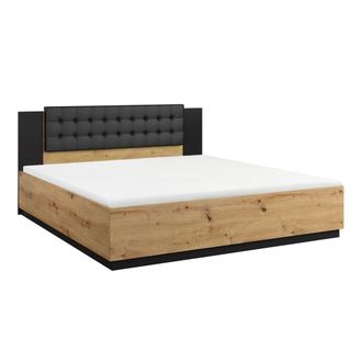 Petits Meubles Cama estratificado marr&oacute;n negro
