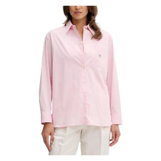 Calvin Klein Jeans Shirts, female, Pink, Size: XS Poplin Relaxed Shirt