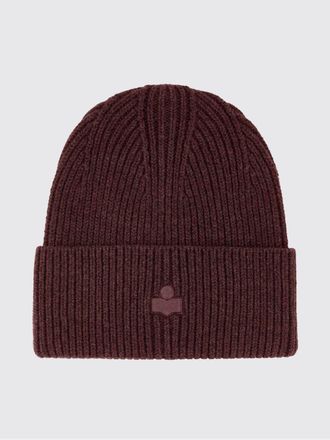 Isabel Marant Ribbed Wool-Blend Beanie Hat with Embroidered Logo