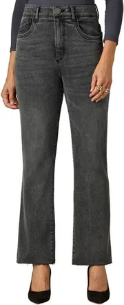 Wit & Wisdom Bennett Barely Boot High Rise Jeans in Grey Artisanal at Nordstrom, Size 18