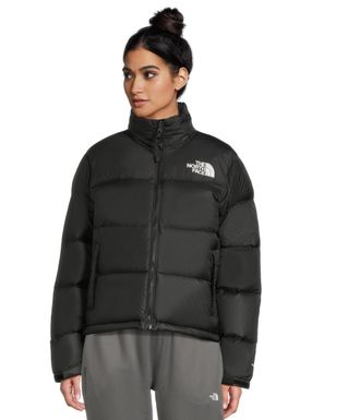 The North Face Womens W 1996 Retro Nuptse Jacket, Tnf Black/R, M
