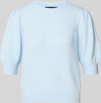 Vero Moda Regular Fit Strickpullover mit Crew Neck Modell DOFFY in Hellblau, Gr&ouml;&szlig;e XL