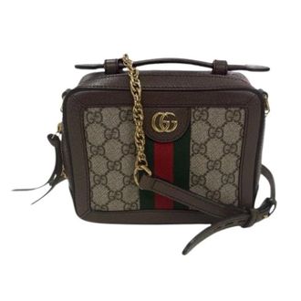 Gucci Pre-owned Borsa a spalla in pelle e tela GG Supreme Ophidia - - Pre-owned - Donna - Marrone - ONE SIZE