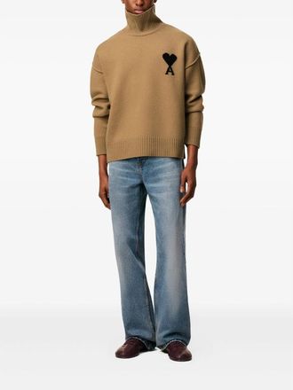 Ami Ami De Coeur Funnel-neck Sweater