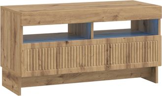 vidaXL Mueble De Tv Led Roble Artisan Madera De Ingenier&iacute;a Vidaxl