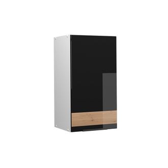 Vicco Estantes De Ba&ntilde;o Fame-line, Roble Negro Alto Brillo/blanco, 40 X 72 Cm