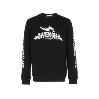 Givenchy Sweatshirts, male, Black, Size: S Logo Sweatshirt